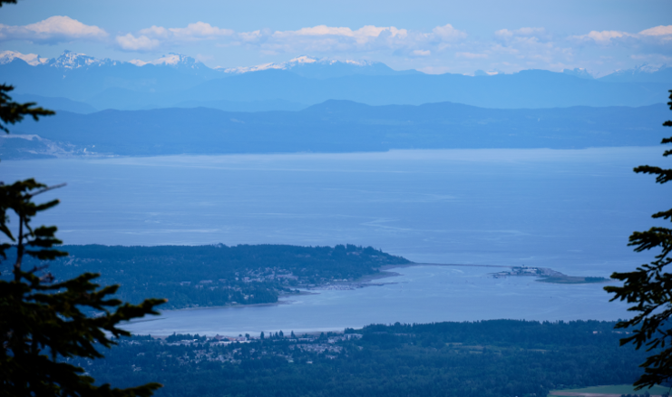 comox valley aerial view