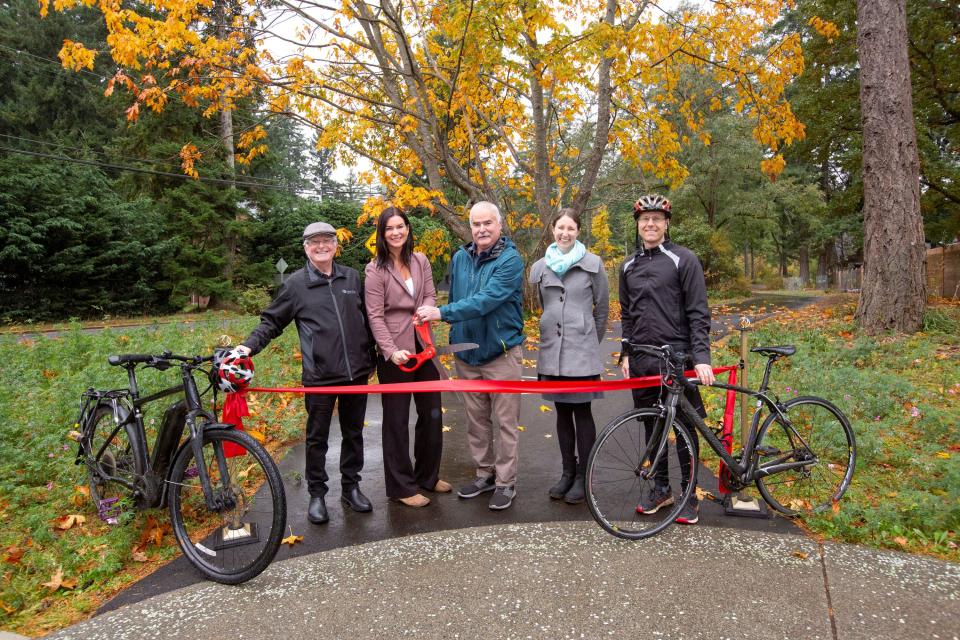 Lazo Greenway Multi Use Path ribbon cutting