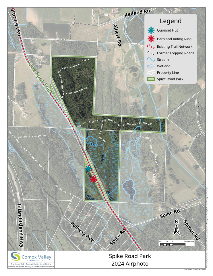 Spike Road Park detailed context map