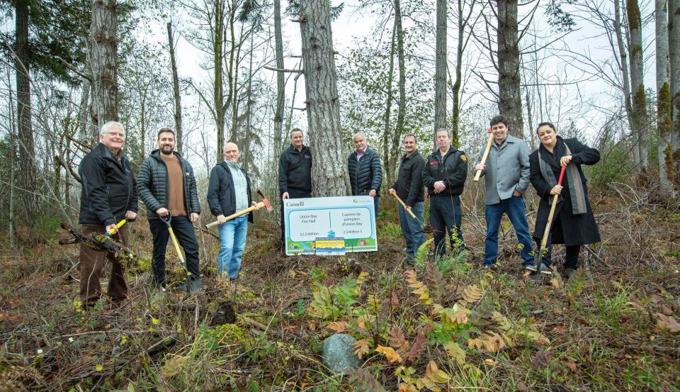Union Bay Fire Hall groundbreaking
