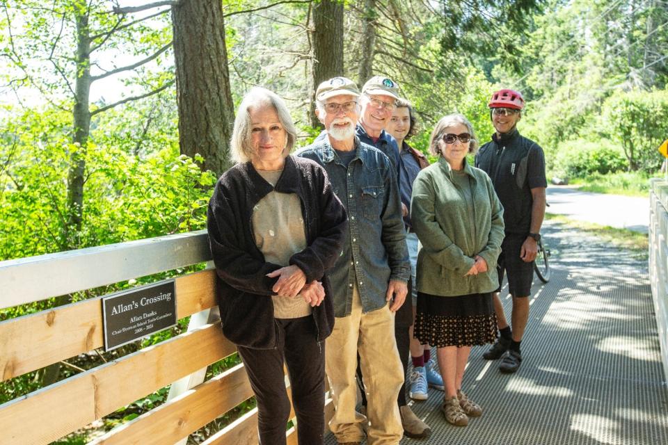 Denman Island Cross Trail Opening Bridge