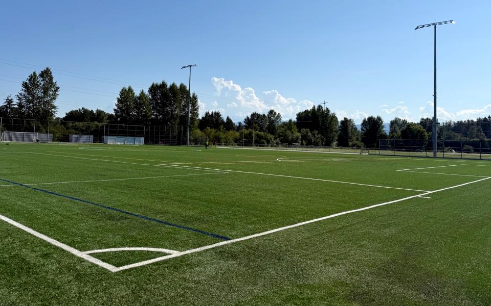 Artificial turf field at G.P. Vanier Secondary School 